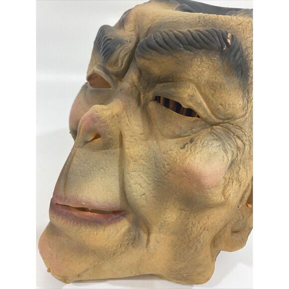 Vintage 80s Latex Face/head costume Mask Made In Sri Lanka Zombie Man - Picture 8 of 10